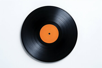 Fototapeta premium Vinyl record on a white background.