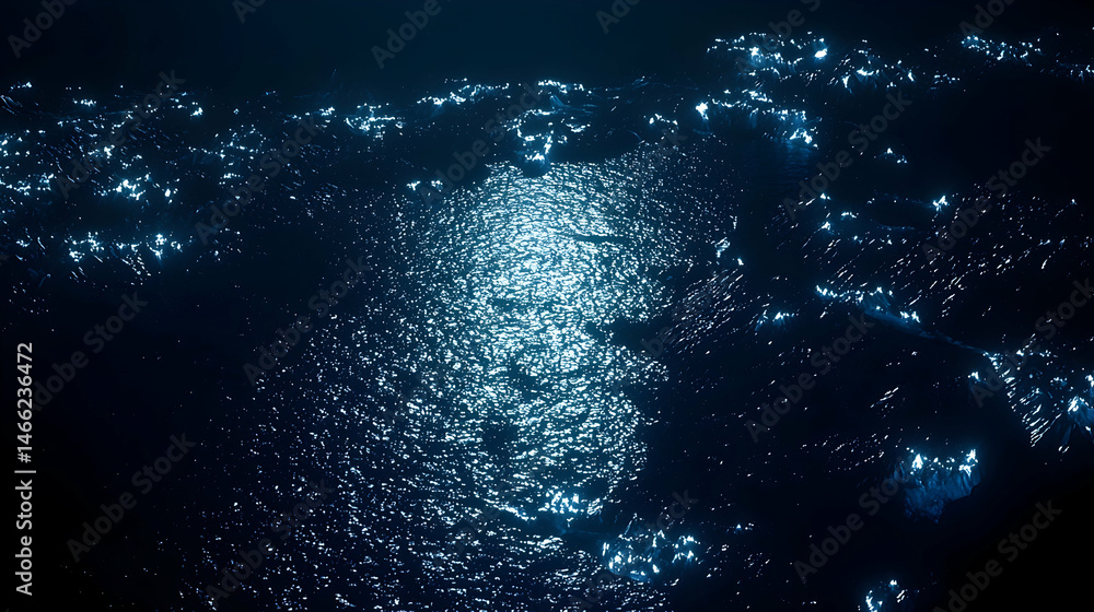 Poster abstract glowing pixel pattern design