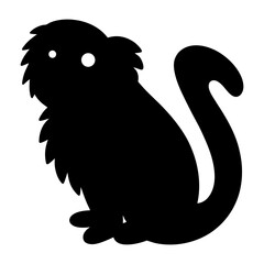 iguana vector silhouette icon - , ideal for wildlife, safari, and animal-themed illustrations.