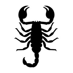 scorpion vector silhouette icon - , ideal for wildlife, safari, and animal-themed illustrations.
