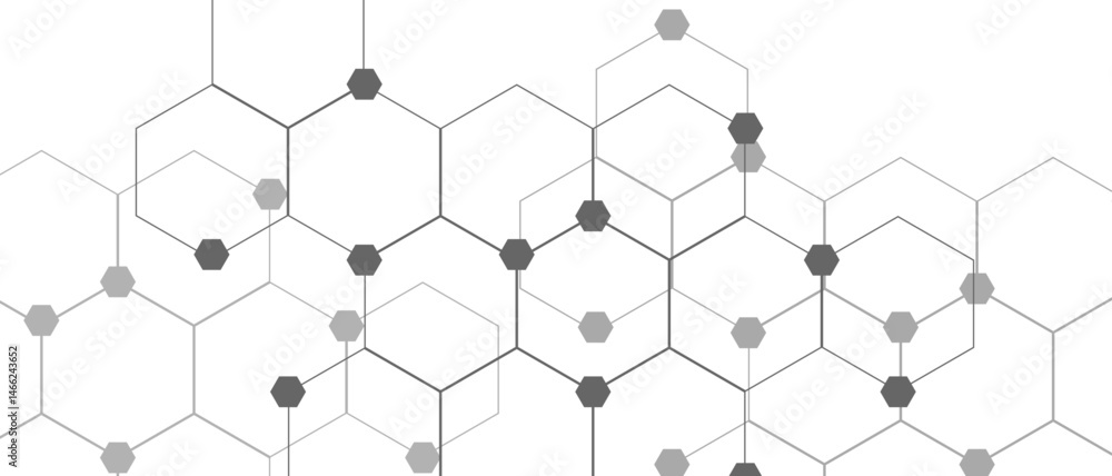 Poster abstract vector internet cyber connection concept in white background. geometric white and gray bann