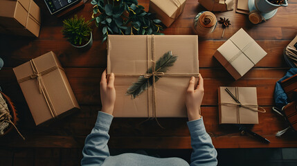 A Customer Unboxing a Subscription Box from an Online Service – Exciting, Personalized, and Delightful Moment