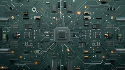 Complex circuit board with central processor