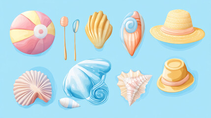 summer concept background.ai generative