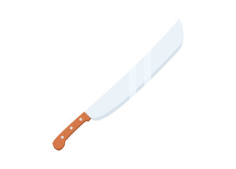 Machete knife. Simple flat illustration.