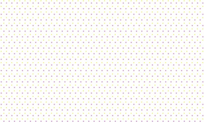 黄色と紫の丸い円が六角形に並んだドット柄