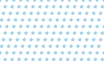 Blue star seamless pattern. Stars on sky blue background. 