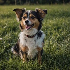 Trixie smiling under the sun