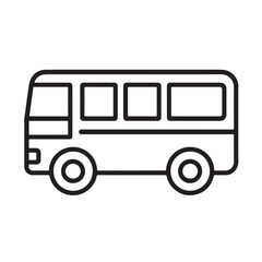 Isolated on white, a vector illustration depicts a red London bus, an icon of public transport and travel