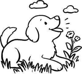 Dog Coloring Page