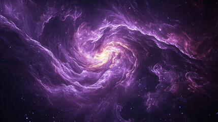 Animation of abstract swirling neon purple smoke on black background. Dark violet magical fog. Mystic effect for Halloween. Color of 2025 year.