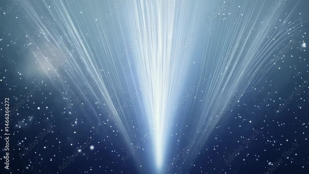 Poster shimmering moon beams in enchanting motion: a celestial background design