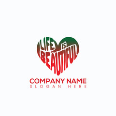 Life is beautifull logo design