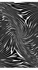 Monochrome Vortex: Abstract Swirling Lines in Black and White