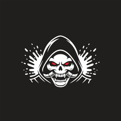 skull logo design 