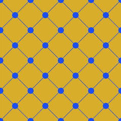Polka dot on square seamless pattern