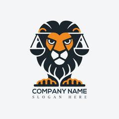 Lion Law logo design 