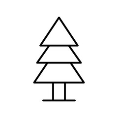 Fototapeta premium tree line icon