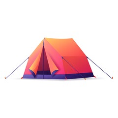 Isolated camping tent for travel and recreation outdoor adventure equipment