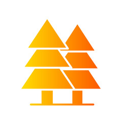 Fototapeta premium tree gradient icon