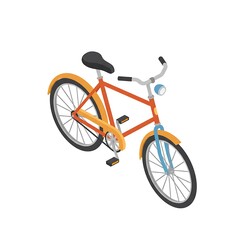Stylish Bicycle on White Background for Lifestyle or Transportation Concepts