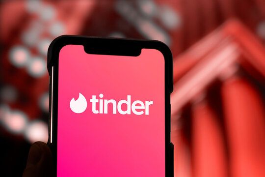 Guilherand-Granges, France - May 9, 2025. Tinder is a leading global dating app enabling users to match, chat, and meet based on mutual interest through a swipe system.
