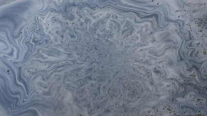 Abstract Swirling Blue and White Marble Texture Background