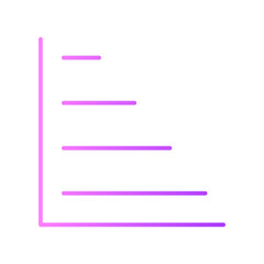 Obraz premium diagram gradient icon