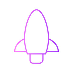 rocket gradient icon