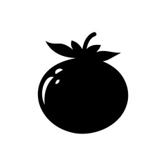 blueberry vector silhouette icon, black and white illustration of fruits.
