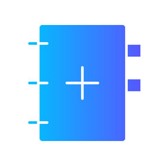 Obraz premium contact gradient icon