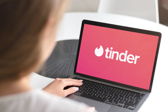 Guilherand-Granges, France - May 9, 2025. Tinder is a leading global dating app enabling users to match, chat, and meet based on mutual interest through a swipe system.