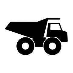 dump truck , black and white illustration of vehicles.