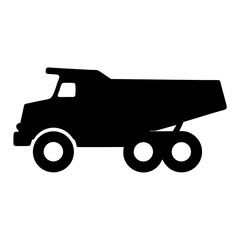 dump truck , black and white illustration of vehicles.