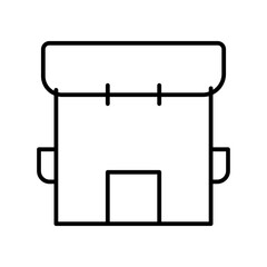 backpack line icon
