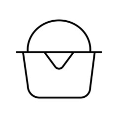 basket line icon