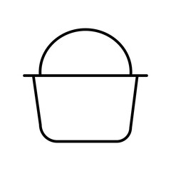 basket line icon