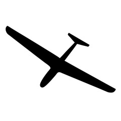 glider , black and white illustration of vehicles.