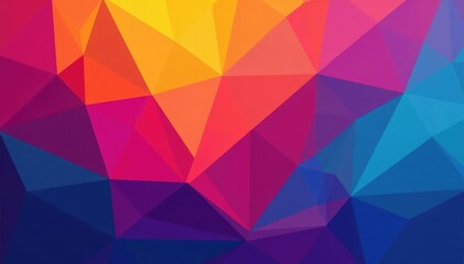 Obraz premium Abstract geometric shapes, vibrant color gradients, style, vector, element