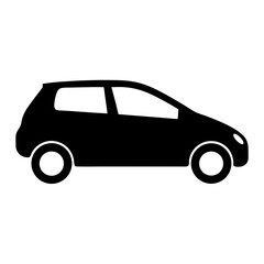 hatchback , black and white illustration of vehicles.