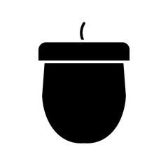 acorn glyph icon