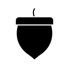 acorn glyph icon