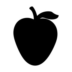 mamoncillo vector silhouette icon, black and white illustration of fruits.