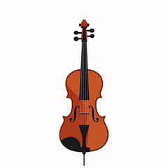 Obraz premium Vector style illustration of a violin