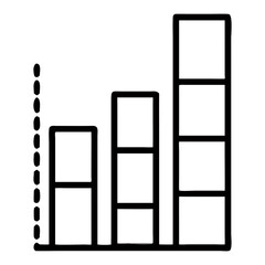 Bar graph chart diagram infographic data analysis visualization statistical report presentation illustration isolated on transparent background