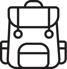Bag icon outline style