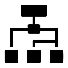 Obraz premium Hierarchy diagram flowchart organization chart structure business management strategy planning visual representation isolated on transparent background