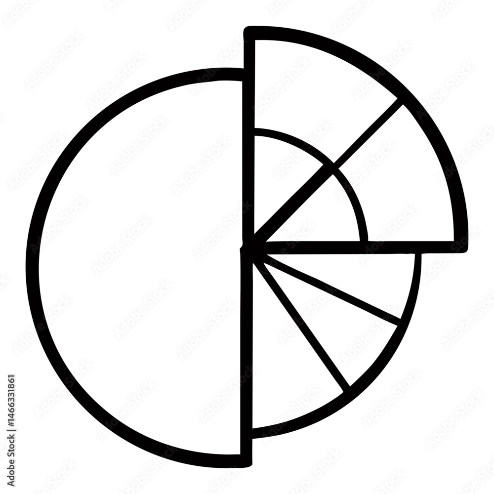 Poster pie chart diagram infographic data visualization business analytics report information presentation 