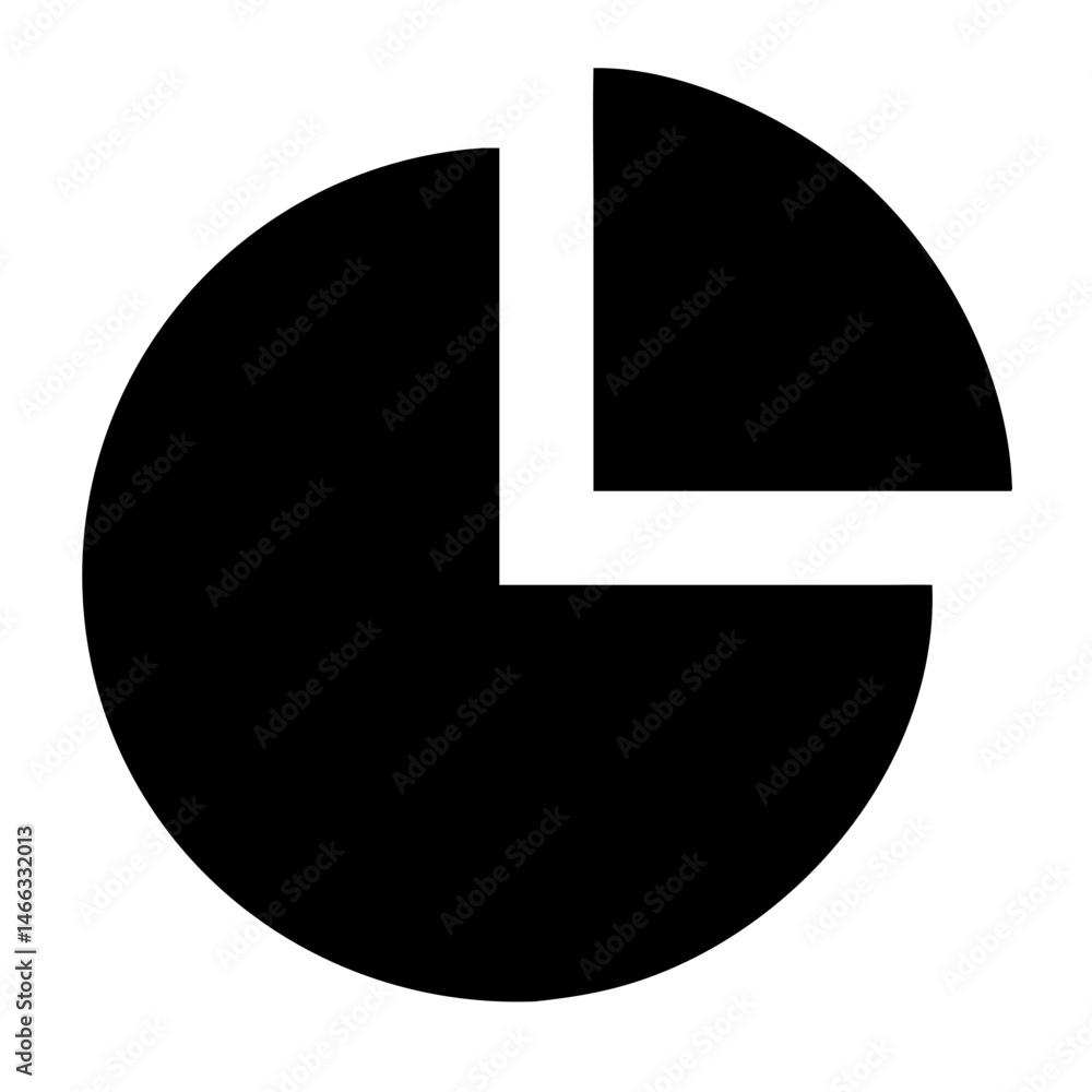 Poster pie chart diagram infographic vector illustration for business data visualization and presentation d