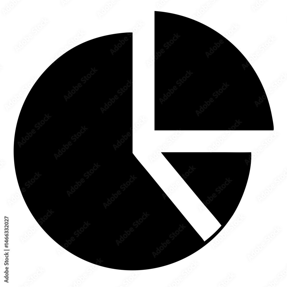 Poster pie chart infographic template for business data presentation and analysis vector graphic design ele